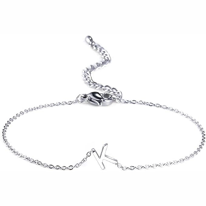 925 Sterling Silver Mini Initial Bracelet