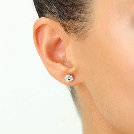 925 Sterling Silver Cubic Zirconia Stud Earrings