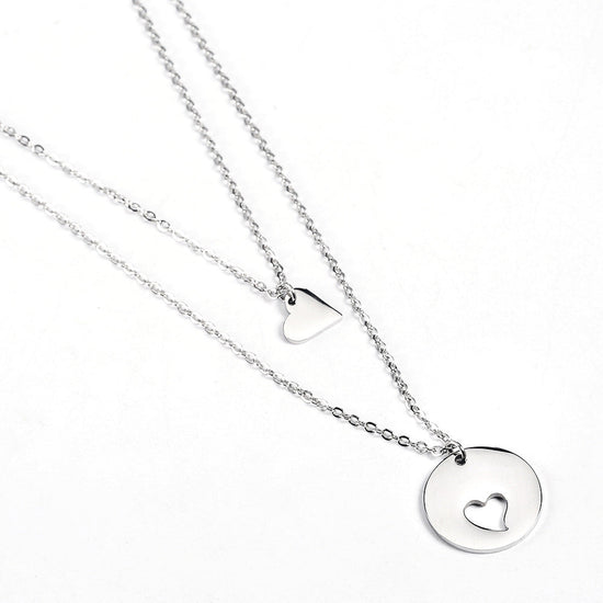 925 Sterling Silver Coin Engraved Initial Necklace - onlyone