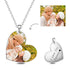 Stainless Steel Heat Photo Necklace - onlyone