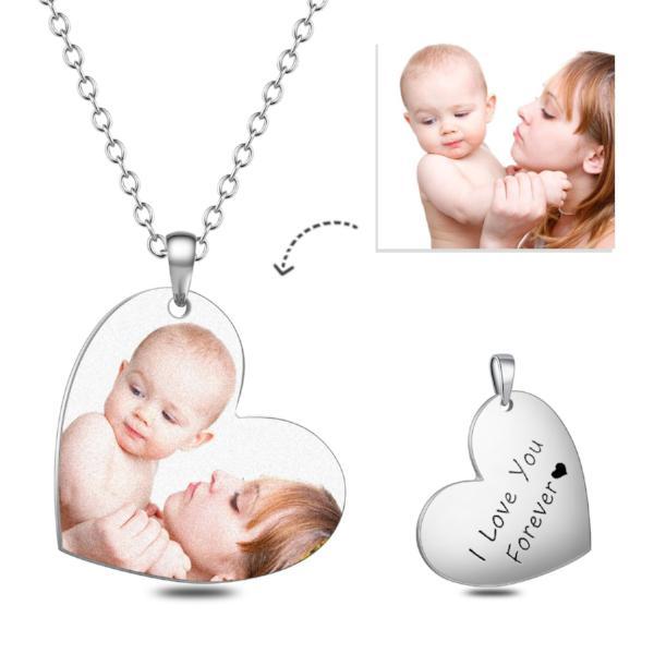 Personalized Stainless Steel Photo Necklace - onlyone