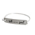 925 Sterling Silver Personalized Handwritten Engraved Bangle - onlyone