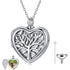 925 Sterling Silver Tree of Life Urn Necklace for Ashes Photo Locket Cremation Jewelry for Ashes - onlyone