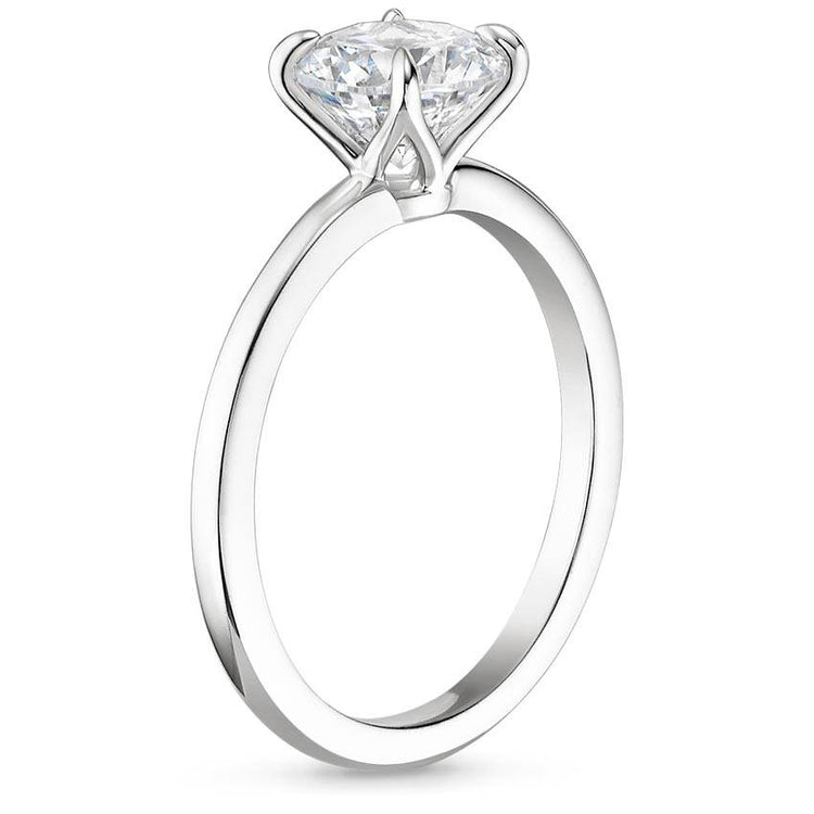 14K Solitaire Ring 0.5 Carat Diamond Ring Engagement Ring - onlyone