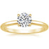 14K Solitaire Ring 0.5 Carat Diamond Ring Engagement Ring - onlyone