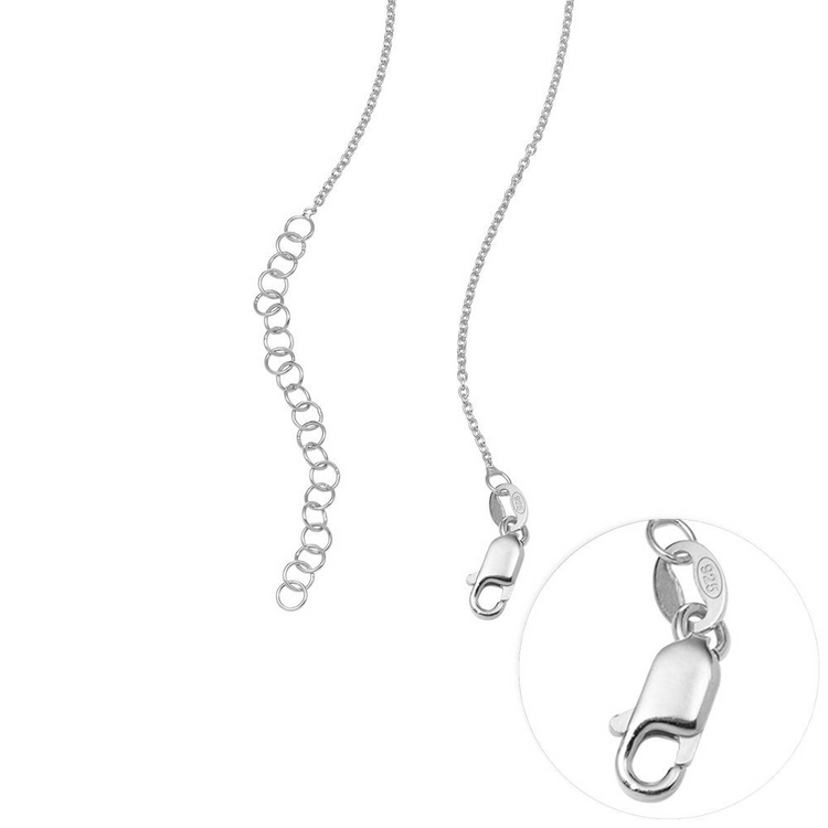 925 Sterling Silber Charming Hart Anhänger Halskette Nam plattierte Halskette, Geschenk für Mama