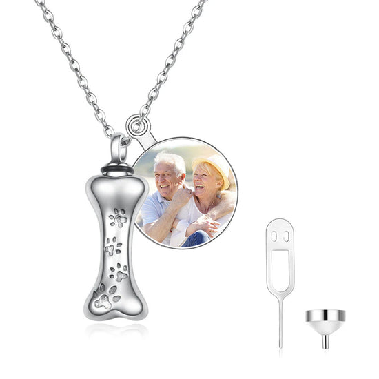 925 Sterling Silver Cremation Jewelry for Ashes Bone Keepsake Locket Pendant Urn Necklace - onlyone