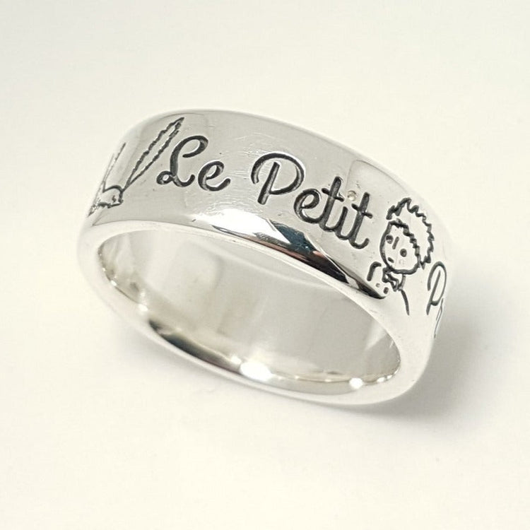 925 Sterling Silver Le Petit Prince The Little Prince Band Ring