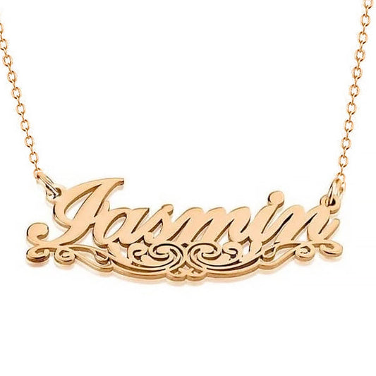 925 Sterling Silver Underlined Name Necklace Nameplate Necklace, Gift For Her