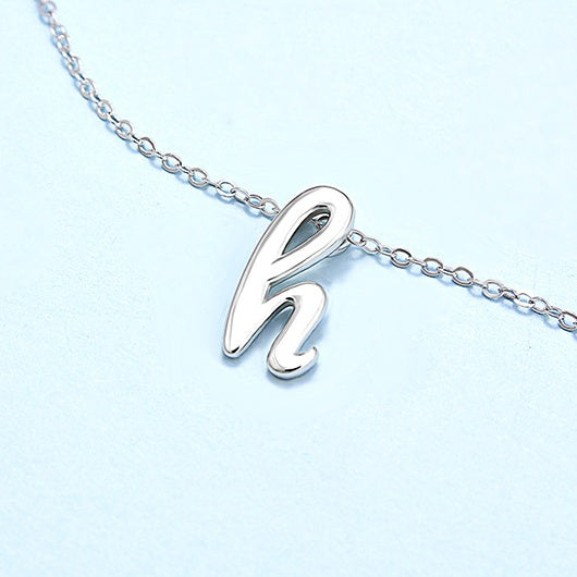 925 Sterling Silver 26 Letters From A-Z Initial Necklace - onlyone