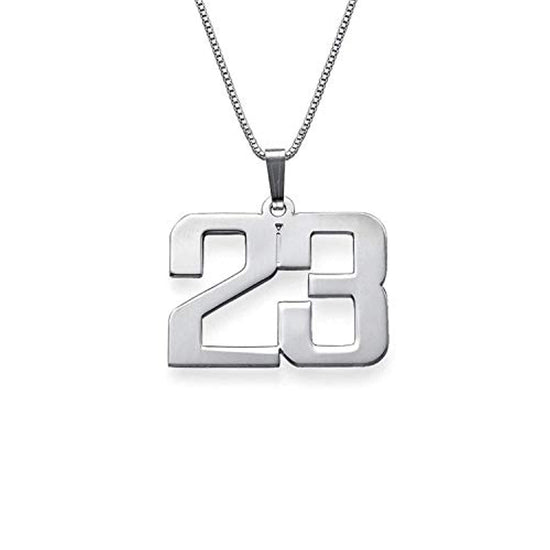 925 Sterling Silver Customized Jewelry - Personalized Charm Number Necklace - onlyone