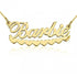 925 Sterling Silver Barbie Hearts Name Necklace Nameplate Necklace - onlyone