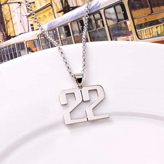 925 Sterling Silver Customized Jewelry - Personalized Charm Number Necklace - onlyone