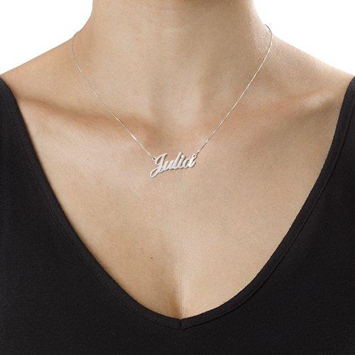 925 Sterling Silver Julia Custom Name Necklace Nameplate Necklace - onlyone