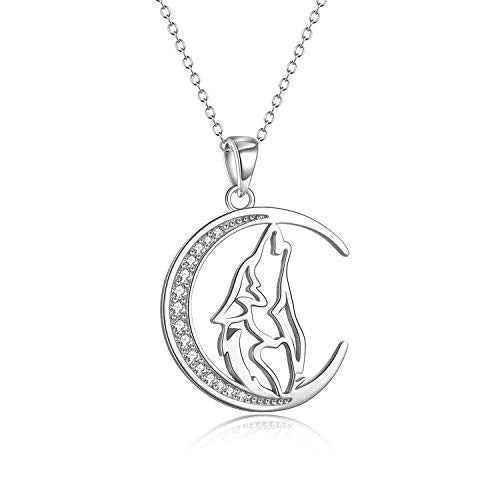 Wolf Necklace 925 Sterling Silver Jewelry - onlyone