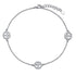 925 Sterling Silver Peace Symbol Anklet - onlyone