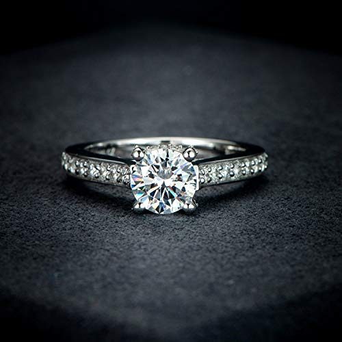 OnlyOne Square Ring Silver Engagement Ring Wedding Ring - onlyone