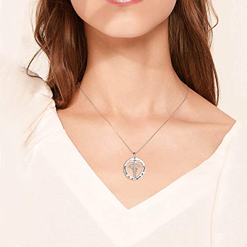 925 Silver White Angel Gift Series: White Angel Holy Guardian hollow shape - onlyone