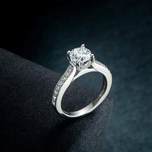 OnlyOne Square Ring Silver Engagement Ring Wedding Ring - onlyone