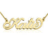 14K Gold Personalized Name Necklace Nameplate Necklace - onlyone