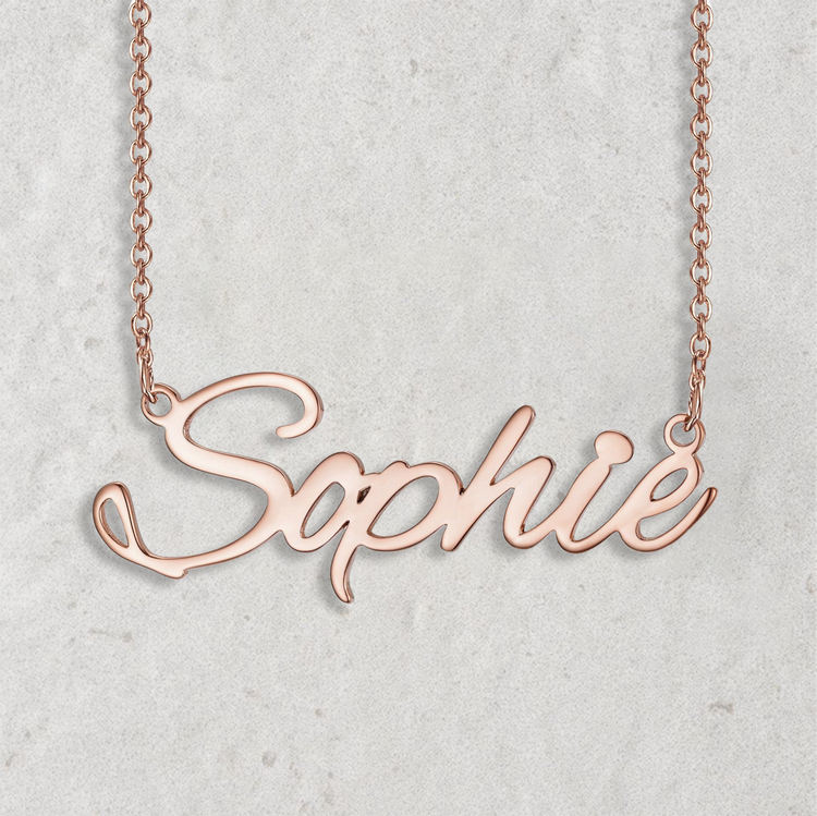 925 Sterling Silver Custom Nameplated Necklace