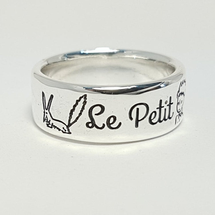 925 Sterling Silver Le Petit Prince The Little Prince Band Ring