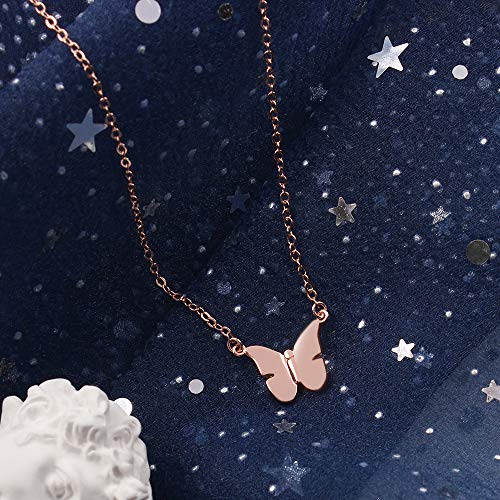 18K Gold Plated Butterfly Charm Necklace - onlyone