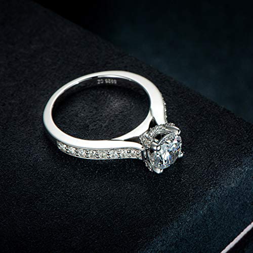 OnlyOne Square Ring Silver Engagement Ring Wedding Ring - onlyone