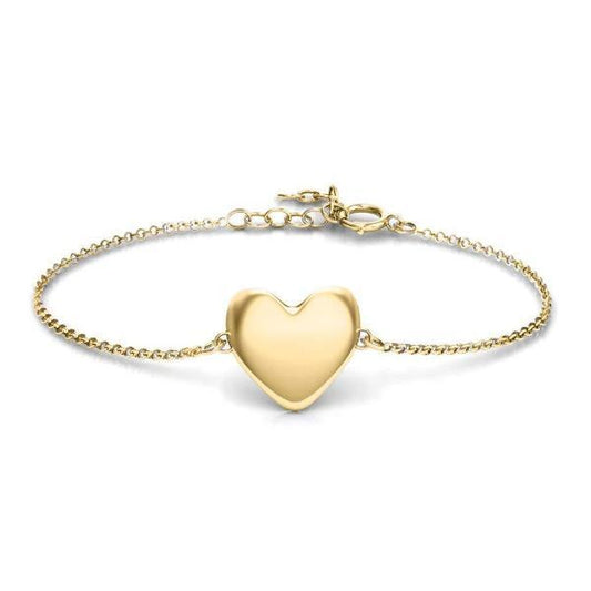 925 Sterling Silver Personalized Engraved Sweet Heart Bracelet Length 6â€?7.5â€?- onlyone