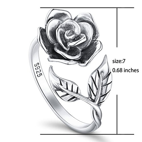 OnlyOne 925 Silver Adjustable One Love Rose Ring - onlyone