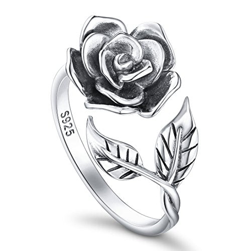 OnlyOne 925 Silver Adjustable One Love Rose Ring - onlyone