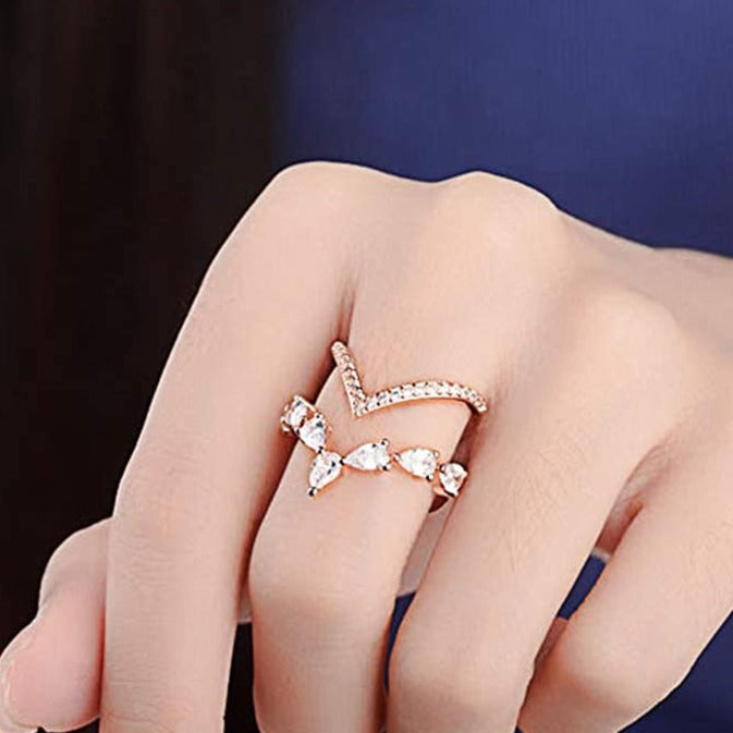 Onlyone Double Adjustable 18K Jewelry Woman Ring