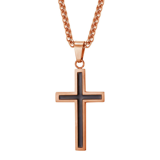 Stainless Steel Men Cross Pendant Necklace Father's Day Gift - onlyone