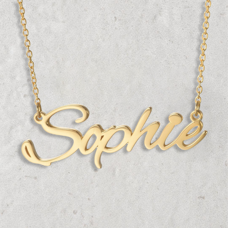 925 Sterling Silver Custom Nameplated Necklace