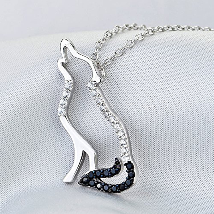 Wolf Necklace 925 Sterling Silver Jewelry - onlyone