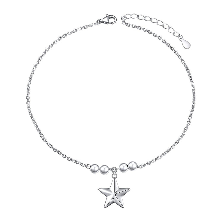 925 Sterling Silver summer beach style anklet