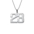 925 Sterling Silver Customized Jewelry - Personalized Charm Number Necklace - onlyone