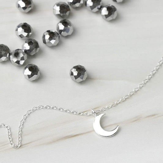 925 Sterling Silver Bohemian Moon Anklet - onlyone