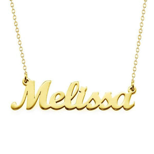 925 Sterling Silver Script Name Necklace Nameplate Necklace