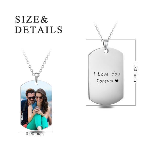 Stainless Steel Photo Necklace - onlyone