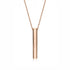 925 Sterling Silver Vertical Prisms Bar Necklace - onlyone