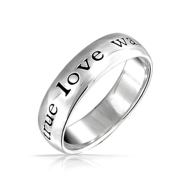 925 Sterling Silver Personalized Engraved Ring