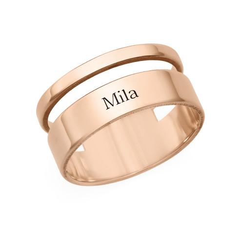 925 Sterling Silver Personalized Engraved Rings - onlyone