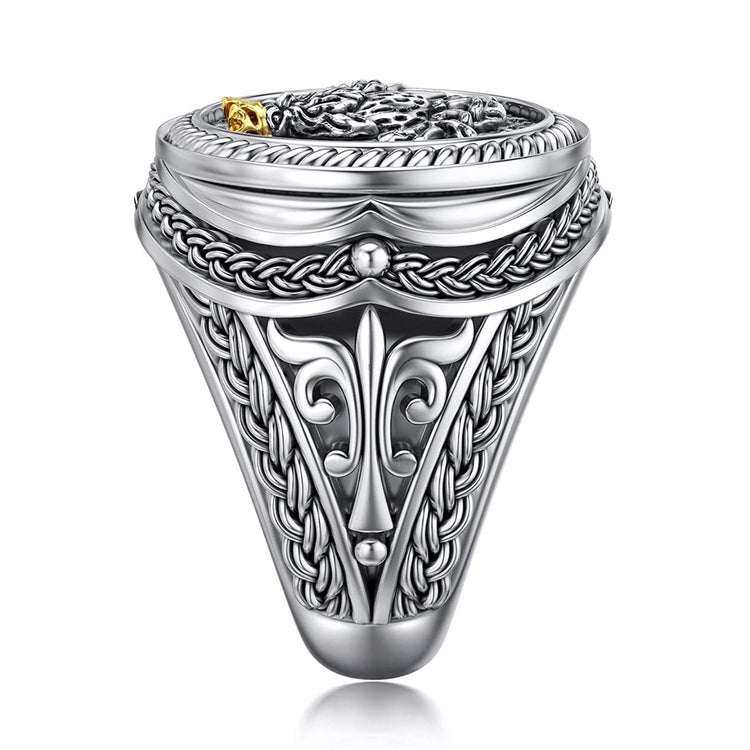 925 Sterling Silver Crow Ring