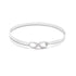 925 Sterling Silver Personalized Engraved Infinity Bangle - onlyone