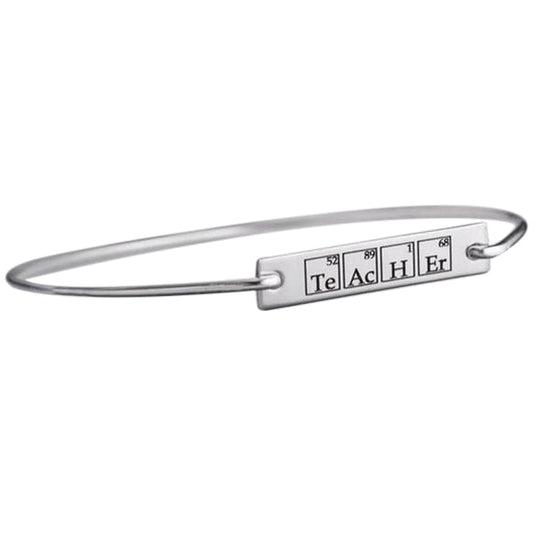 925 Sterling Silver Personalized Rectangle Engraved Bangle - onlyone