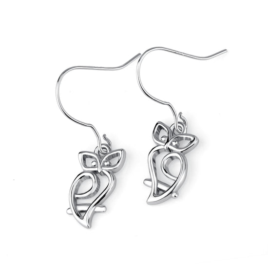 925 Sterling Silver Cute Halloween Owl Earrings - onlyone