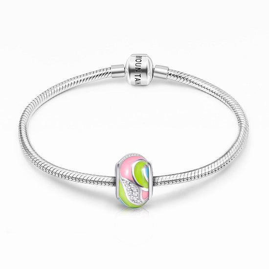 925 Sterling Silver- Craft Colorful Charm for Bracelet and Necklace - onlyone