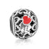 925 Sterling Silver Hollow Out Heart Charm Fit for Bracelet and Necklace - onlyone