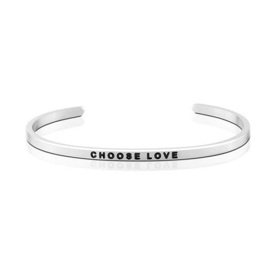 925 Sterling Silver Personalized Love Series Engraved Cuff 6â€?7.5â€?Inspirational Bracelet - onlyone